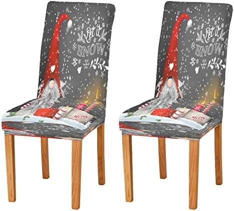 Eionryn Christmas Gnome Dining Chair Covers 4pcs 1