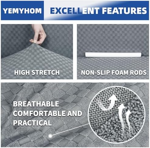 YEMYHOM Extra Large Sofa Slipcover with Magic Elastic