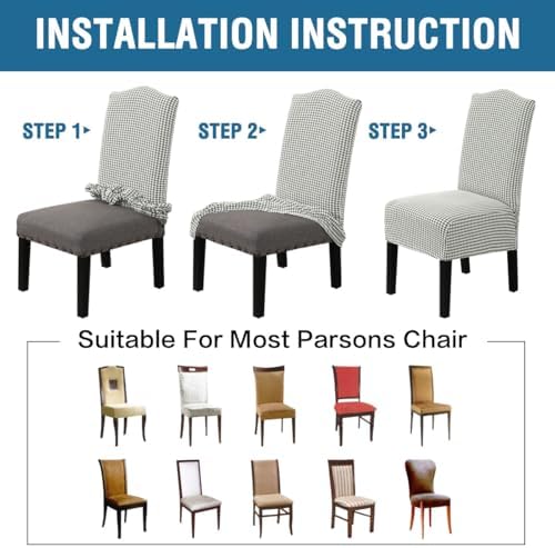 HVERSAILTEX Christmas Chair Covers Set of 4 1