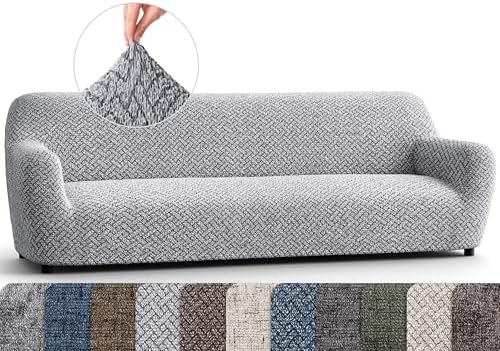 PAULATO BY GAICO Stretch Sofa Slipcover - Venezia Grey 1