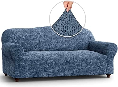 Mamma Mia Blue Sofa Slipcover - Stretch Fit Protector