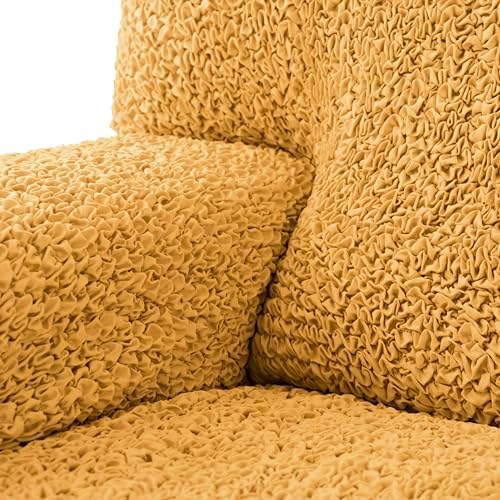 PAULATO BY GAICO Stretch Sofa Slipcover - Microfiber - Pet Friendly - 1-Piece Fit - Mango