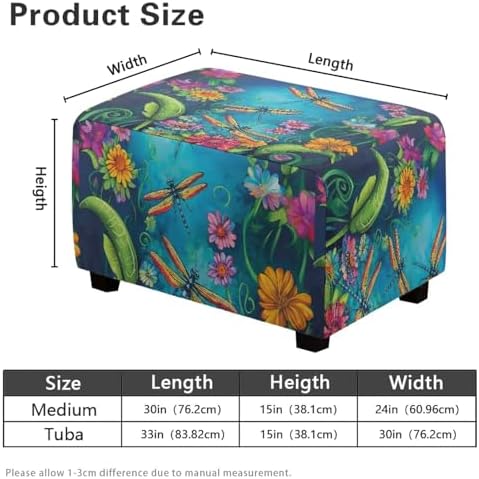 Eritanaer Dragonfly Ottoman Slipcover