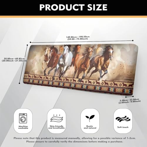Aztec Horse Print Sofa Slipcover Removable and Washable