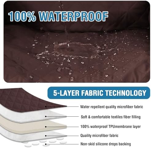 HVERSAILTEX Waterproof Recliner Loveseat Slipcover 2 Piece