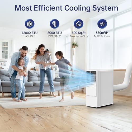 Humhold 12000 BTU Portable Air Conditioner with Remote Control