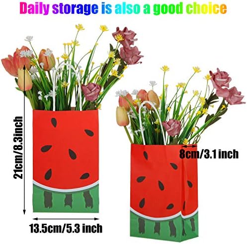 24 Piece Watermelon Tote Bags for Party Supplies