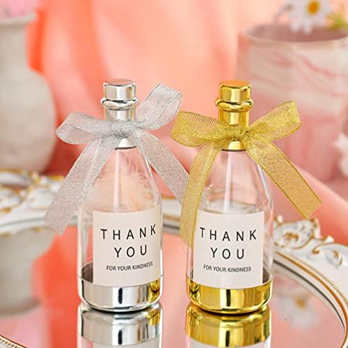 20pcs Clear Plastic Candy Bottle Containers for Party Favors