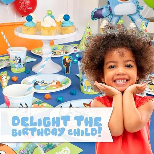 Unique Bluey Birthday Party Supplies Set for 16 Guests
