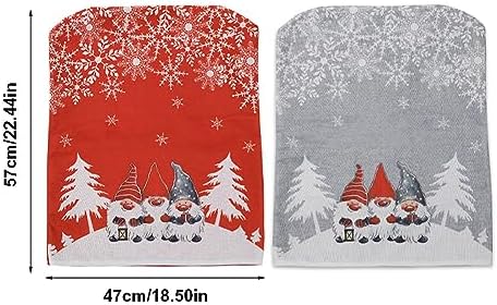 EUBUY Christmas Chair Slipcover Back Cover 4 Pack