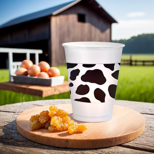 Western Printed Plastic Cups 16 oz Pack of 25