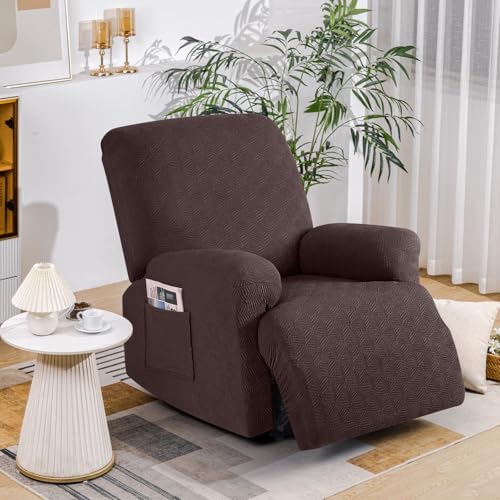 Timeles Extra Wide Recliner Chair Cover Coffee 1