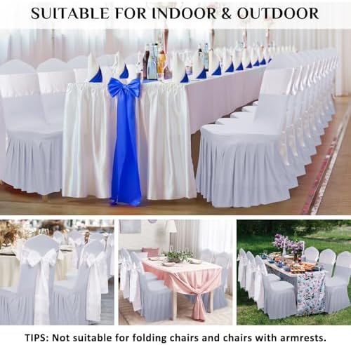 DREAMANIA 2pcs Chair Covers Stretch Parsons Skirt Slipcover