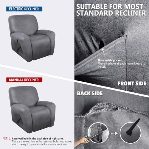 Molasofa Leather Like Oversized Recliner Chair Covers for Pets Kids