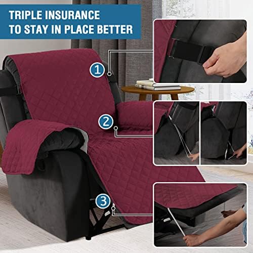 HVERSAILTEX Reversible Quilted Recliner Cover 1