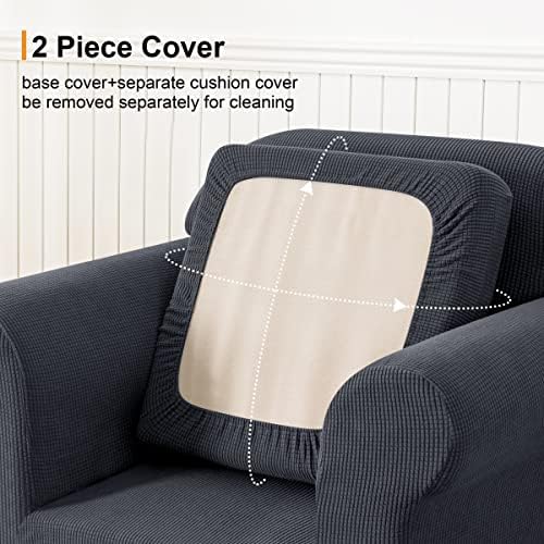 SUBRTEX Stretch Armchair Slipcover 2 Piece Set