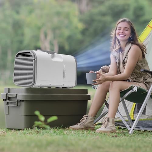 VEVOR 4250 BTU Portable AC with 3 Speeds and 24H Timer White