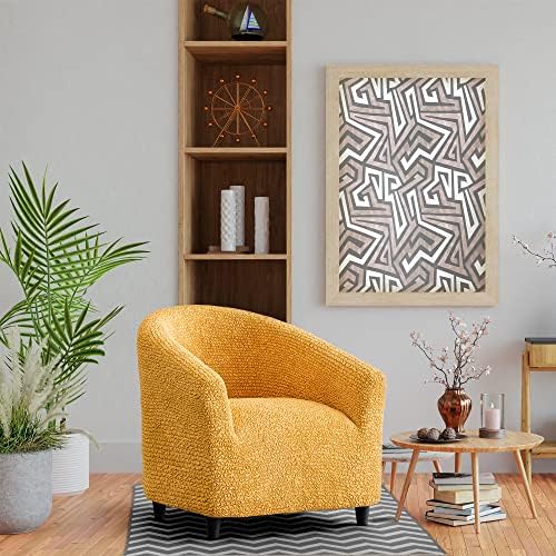 PAULATO BY GAICO Barrel Chair Slipcover - Stretch Fit - Mango