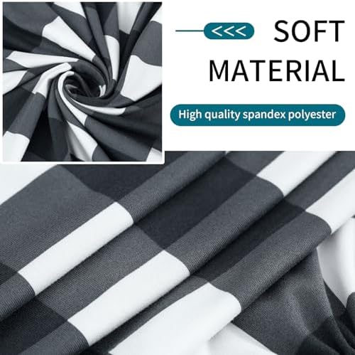 hyha Floral Sofa Cushion Covers 3 Pack Grey White Plaid