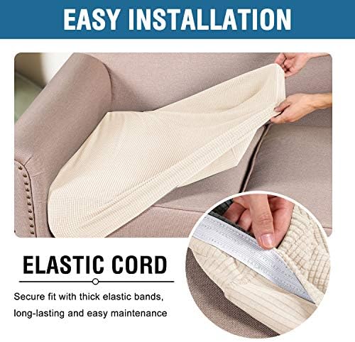 HVERSAILTEX High Stretch Seat Cushion Covers 3 Pack