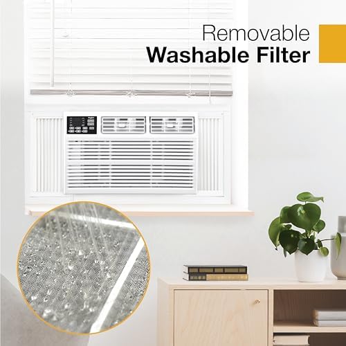 Whirlpool 24000 BTU Window Air Conditioner with Dehumidifier 230V Bright White