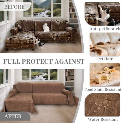100 Waterproof Sectional Couch Covers for Dogs