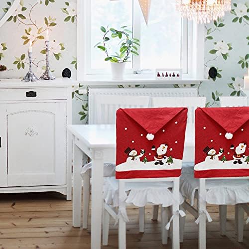 Phedrew 6Pcs Christmas Chair Covers for Dining Chairs 1