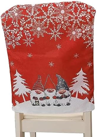 EUBUY Christmas Chair Slipcover Back Cover 4 Pack