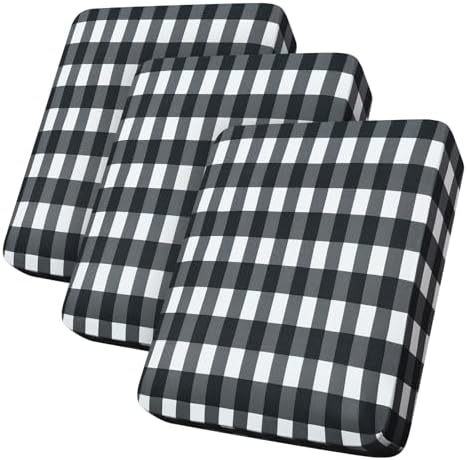 hyha Floral Sofa Cushion Covers 3 Pack Grey White Plaid