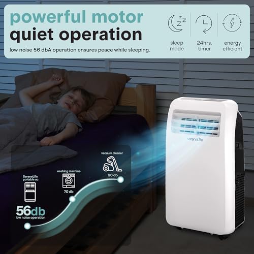 SereneLife Portable AC 12000 BTU White Unit