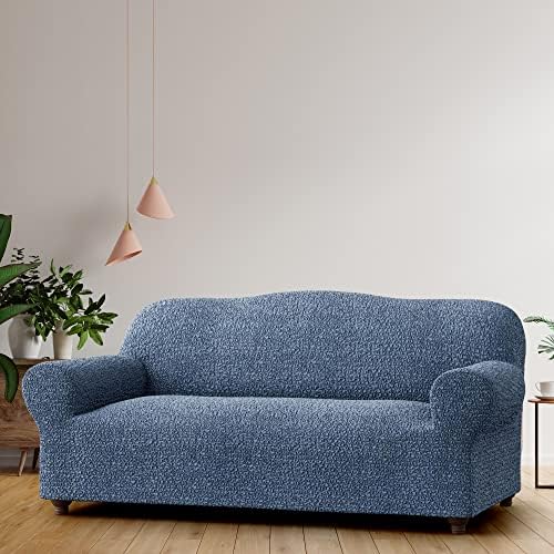Mamma Mia Blue Sofa Slipcover - Stretch Fit Protector