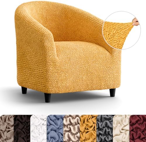 PAULATO BY GAICO Barrel Chair Slipcover - Stretch Fit - Mango