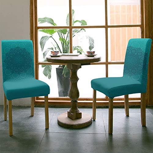 TocaHome 6 Pack Dining Chair Slipcovers Universal Stretchable Decor Covers