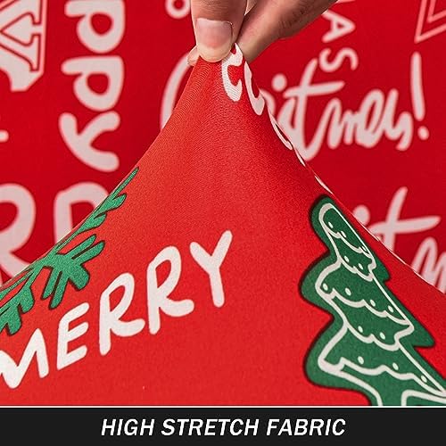 PENDEJATO Armless Chair Covers Christmas Pattern