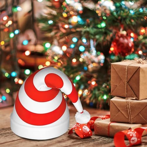 Design Target Print Christmas Hat with LED Lights