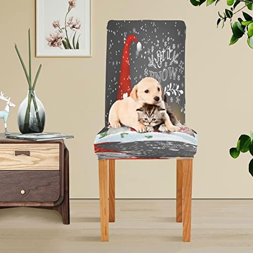 Eionryn Christmas Gnome Dining Chair Covers 4pcs 1