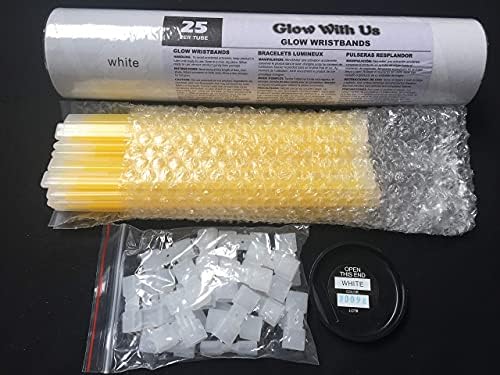 Glow With Us 25 Pack Triple Wide Glow Bracelets