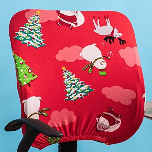 VIOKKO Christmas Chair Cover Red 2 Piece Set