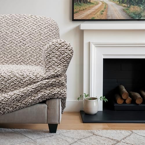 PAULATO Loveseat Slipcover - Stretch Cover - Venezia Cream