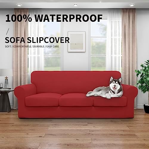 Easy Going 4 Piece Dual Waterproof Sofa Cover for Dogs and Kids