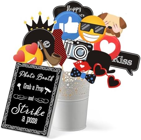 Insta-Themed 31Pcs Photo Booth Props Kit for Parties