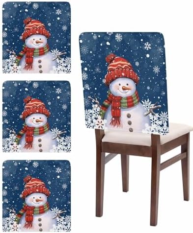 Christmas Chair Back Covers Set of 4