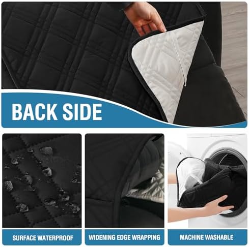 HVERSAILTEX 100 Waterproof Recliner Slip Covers with Elastic Straps