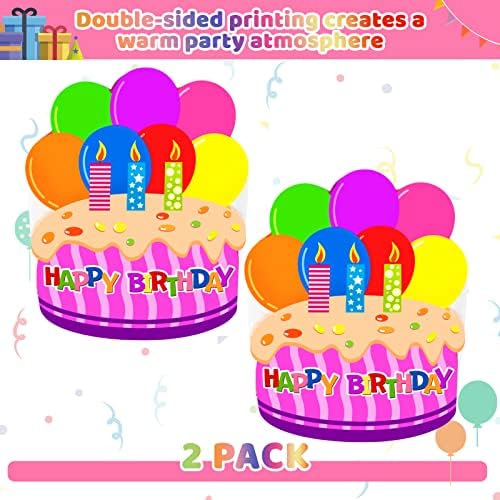 Frienda Birthday Chair Covers for Kids Red 2 Pieces