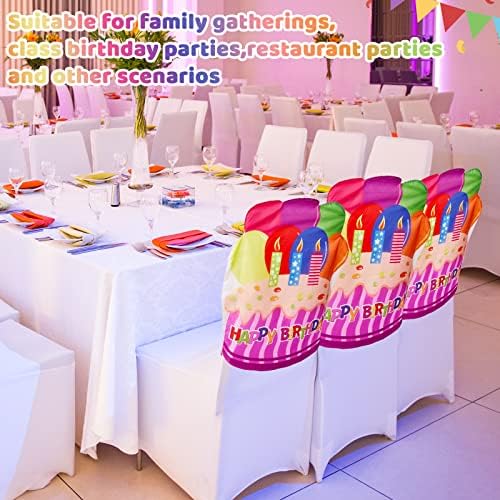 Frienda Birthday Chair Covers for Kids Red 2 Pieces