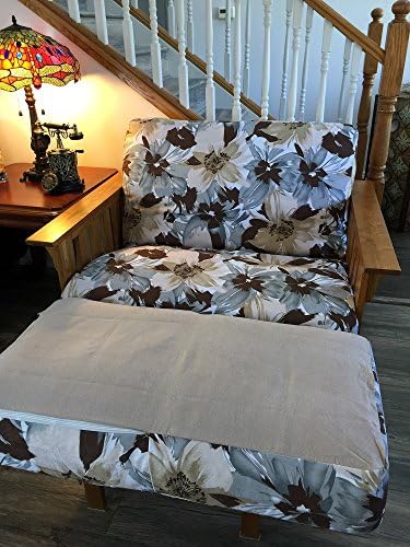 OctoRose Reversible 3-Sided Zipper Futon Chair Cover