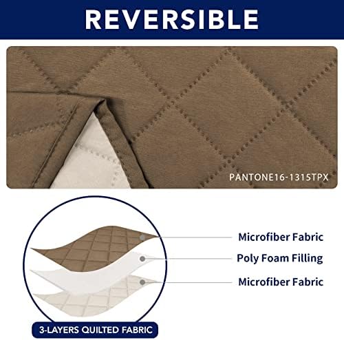 PureFit Water Resistant Reversible Sofa Cover 3 Seat 1