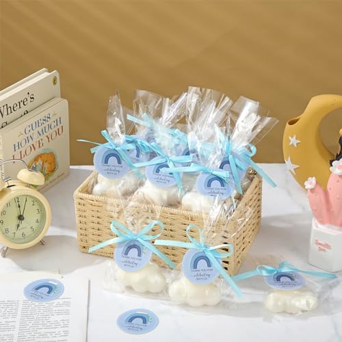 Demissle 20 Pcs Cloud Shaped Baby Shower Soap Favors