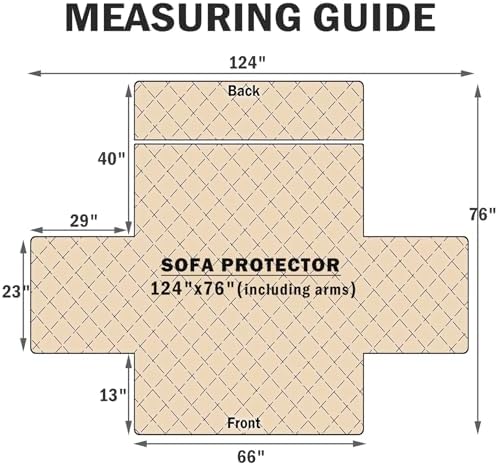 Cmfshape Waterproof Nonslip Sofa Cover for 3 Cushion Couch
