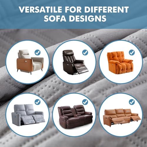 Genina Waterproof Recliner Chair Cover for Pets and Kids
